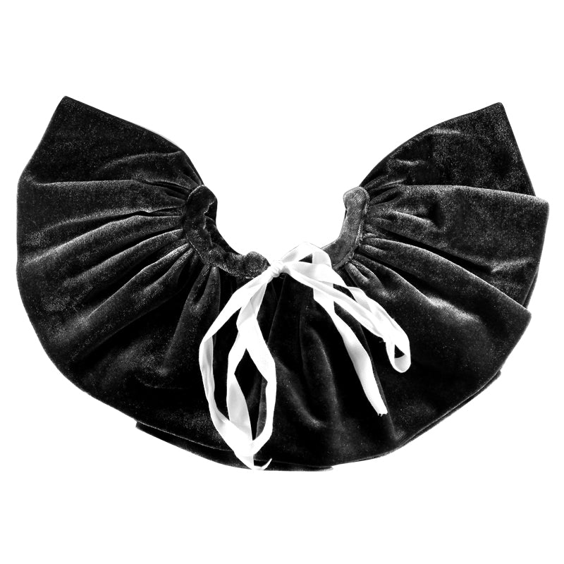 Halo Luxe Velveteen Bon Bon Collar in Ebony