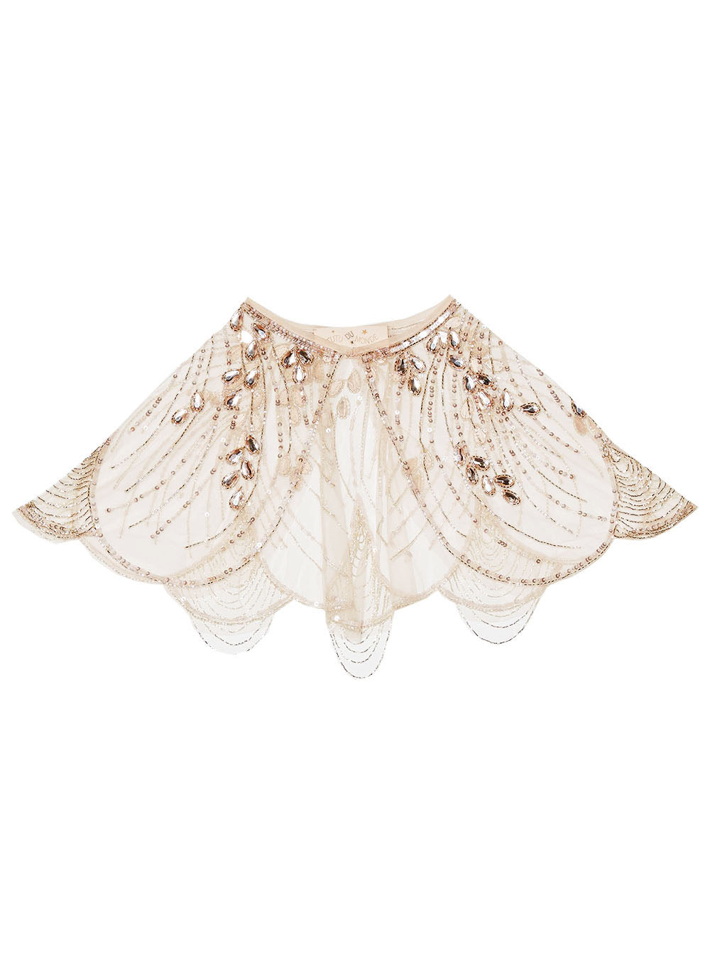Tutu du Monde Falling Snow Cape in Tea Rose