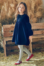 Nellystella Ottilie Velvet Dress in Navy - Size 6