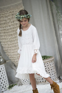 Tea Princess Sahara Dress in Off White - Size 5